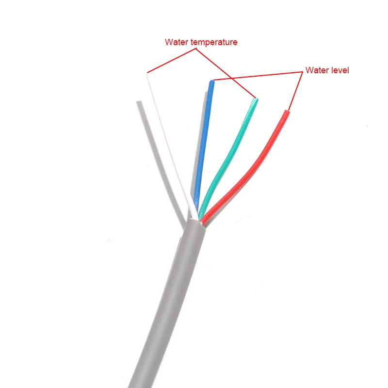 Sensore di temperatura e livello dell'acqua solare con cavo da 50CM 4 core per parti dello scaldabagno solare del regolatore dello scaldabagno solare