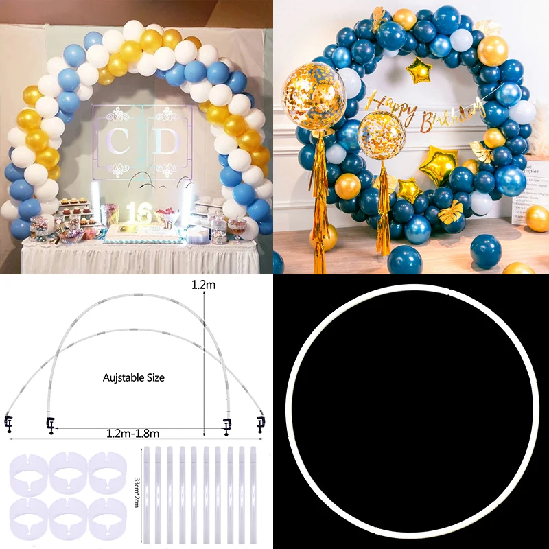 Table Balloon Arch Kit Confetti Ballon Column Stand Balloon Ring Holder For Wedding Birthday Party Baby Shower Decor Accessories