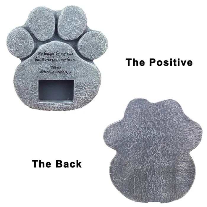 Домашнее животное собака картина надгробия камень маркер табличка крепкий надгробный камень для внутреннего и наружного P7Ding
