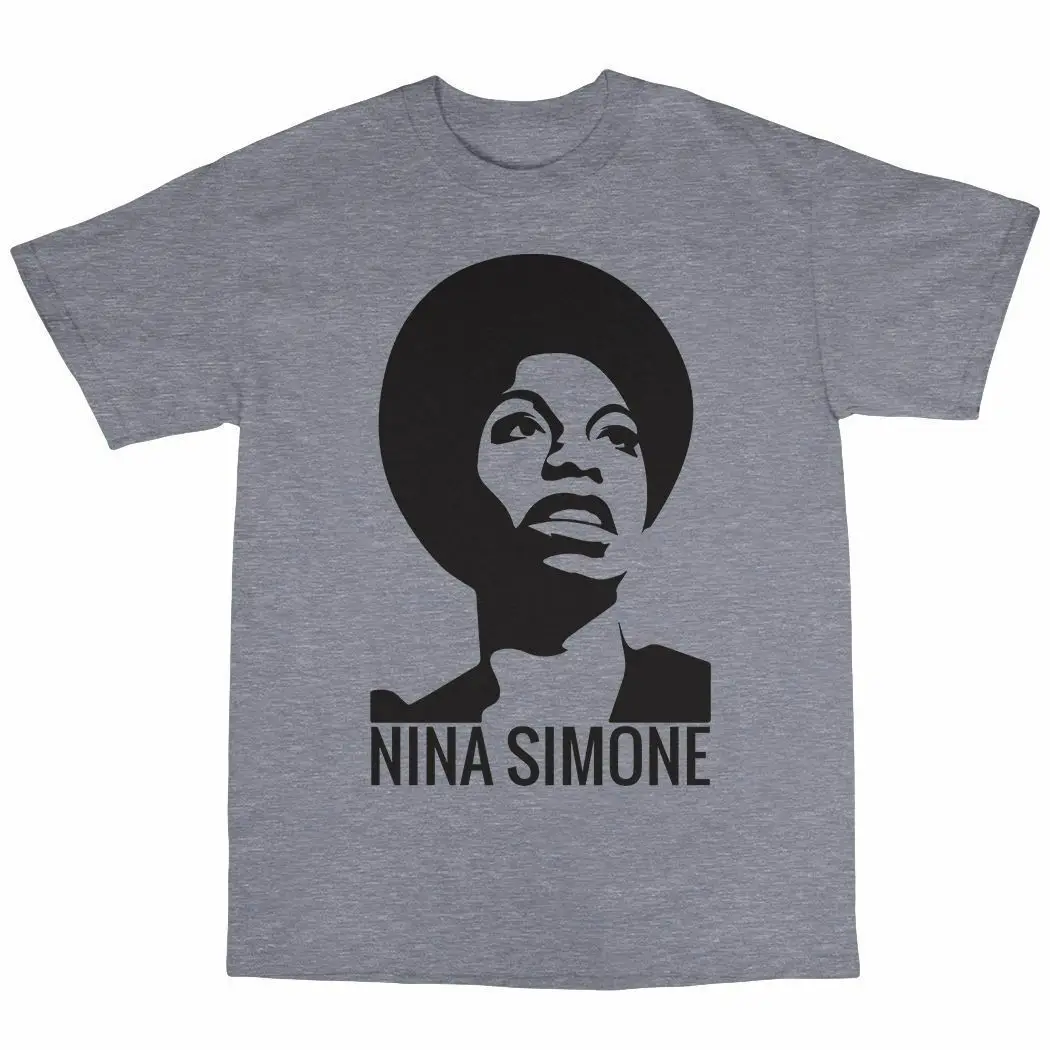 Футболка Nina Simone из 100% хлопка с надписью My Baby Just Cares For Me Feelin' Good | Мужская одежда