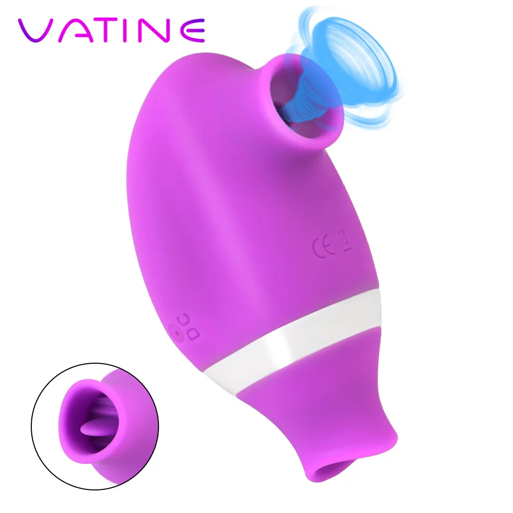 VATINE 7 скоростной вибратор для стимуляции клитора и точки G вибрирующий язык