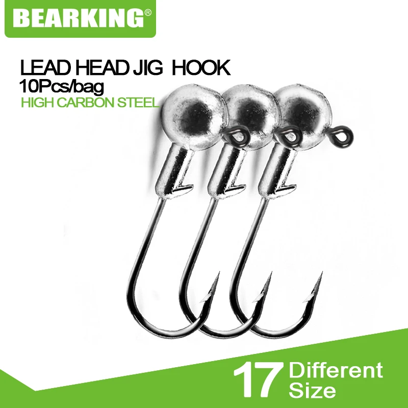 Hook Lead-Head Crank BEARKING Soft Jig-Lure 10g 5g 22g 20g 7g 3g 10pcs 6g 4g Hard-Bait