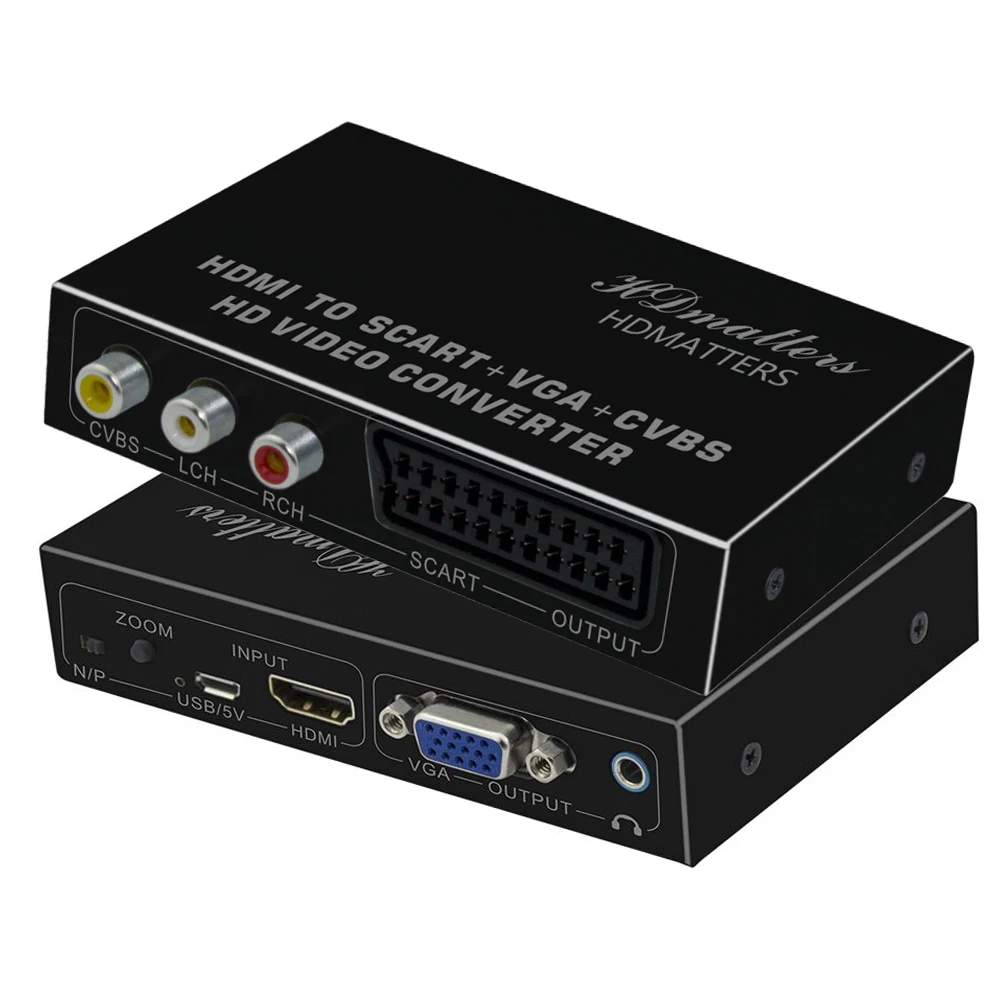 Сплиттер 1080p HDMI в Scart VGA AV сплиттер kabel для ТВ с портом scart (HDMI av дисплей