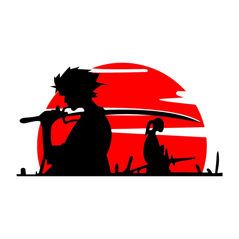

S40894# Self-Adhesive Decal Samurai Car Sticker Waterproof Auto Decors on Bumper Rear Window