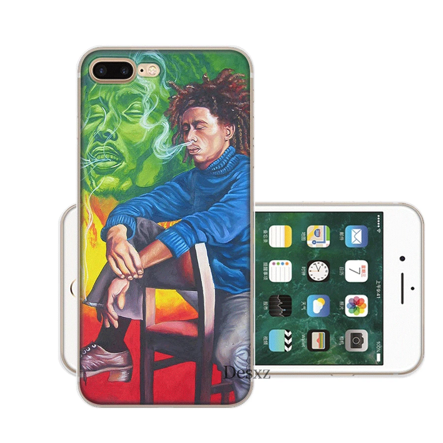 Чехол для мобильного телефона iPhone Apple XR X XS Max 6 6s 7 8 P Lus 5 5S SE Shell Bob Marleys раста Лев регги Diy Защита - Цвет: H12