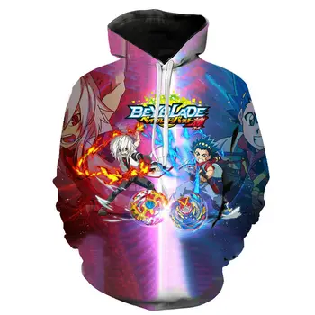 

New Game Beyblade Burst Hoodies 3D Print TV Anime BEYBLADE BURST Hoodie Jackets sweatshirts Cartoon Men Women Children Tops
