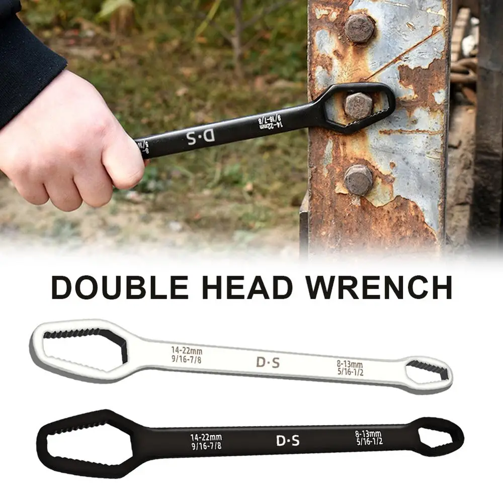 

Double-Headed Self-Tightening Universal Wrench Double End Wrench 8-22mm Key Set Screw Nuts Wrenches Repair