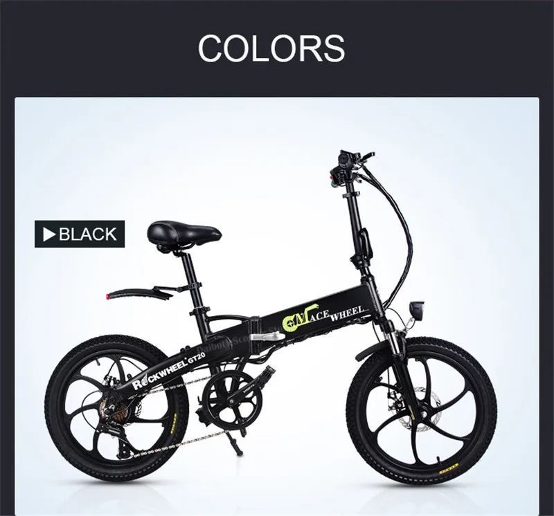 New 20 Inch Electric Bike Bicycle Folding Two Wheels Electric Bikes 7.8AH 48V 350W Adults Electric E Scooter 70KM  (9)