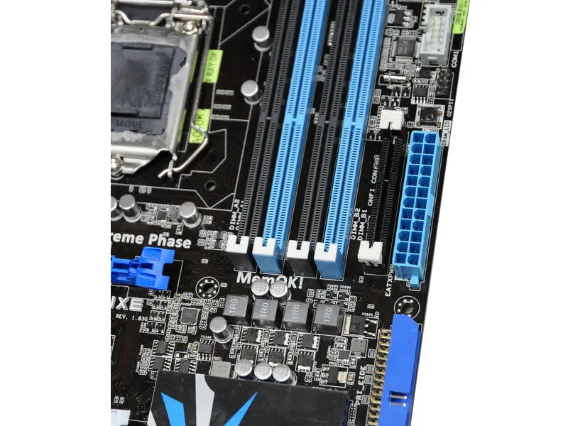 LGA 1156 для Intel P55 ASUS P7P55D Deluxe материнская плата DDR3 16 Гб P7P55D-Deluxe настольная материнская плата ATX системная плата PCI-E X16 б/у