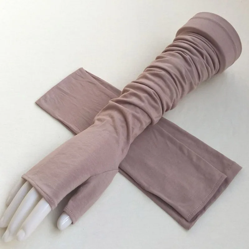 B89 Bean color Женские летние уличные спортивные фитнес-велосипедные солнцезащитные Короткие солнцезащитные Перчатки женские тонкие хлопковые модные перчатки для вождения на полпальца L19 - Цвет: B89 Bean color