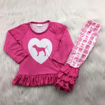 

pink ruffle top with icing pant girl fall simple outfit 88
