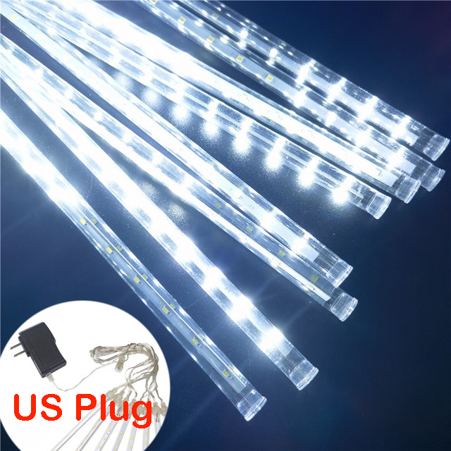 Meteor Shower Rain Lights Falling Lights Waterproof Garden Light 8 Tubes 144 Leds Christmas Wedding Holiday Decorations