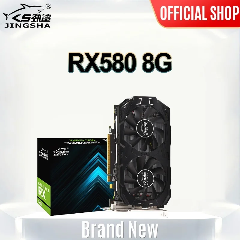 Видеокарта JINGSHA RX 580 8 Гб бит 2048SP GDDR5 графические карты для AMD Radeon серии VGA RX580 8g