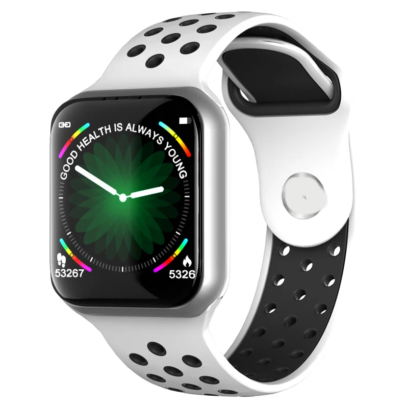 IP68 Водонепроницаемые F8 Bluetooth умные часы с монитором сердечного ритма Смарт-часы 1,3 дюймов экран расстояние шагов калории спортивные умные часы - Цвет: Black white 1