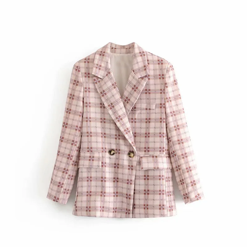 

2018 Western Style Two-Button Pattern Suit Jacket Women's Da857