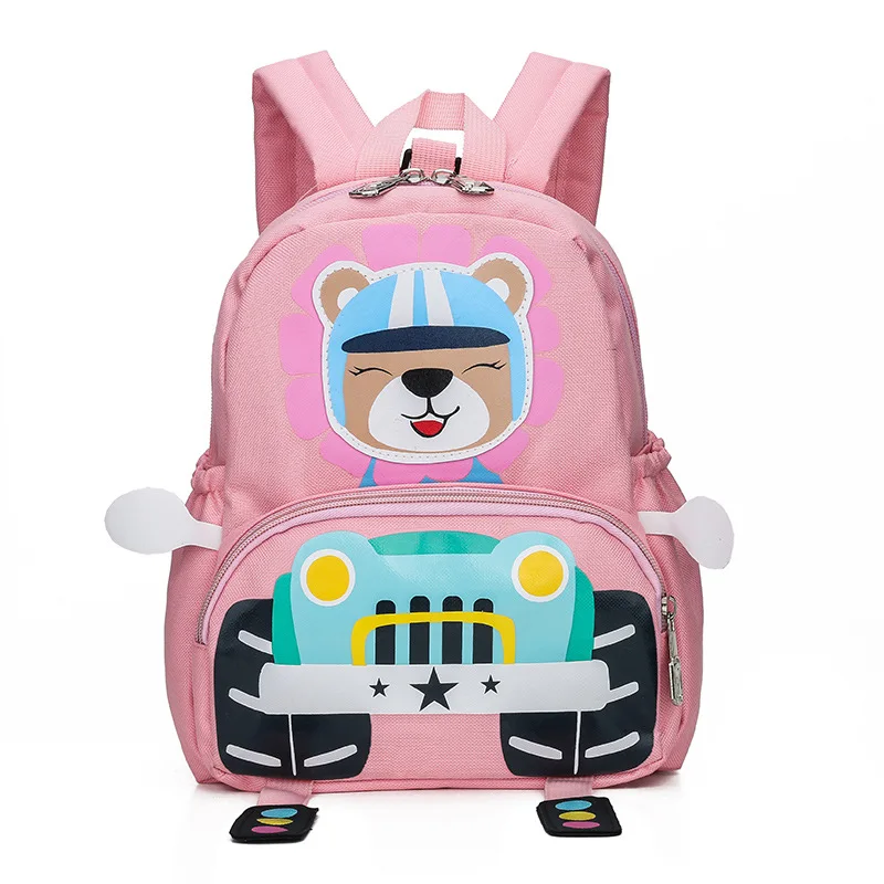 Pink New Children 3D Backpack boys girls school Backpack kids Kindergarten backpack Schoolbag Mochila - Цвет: Pink