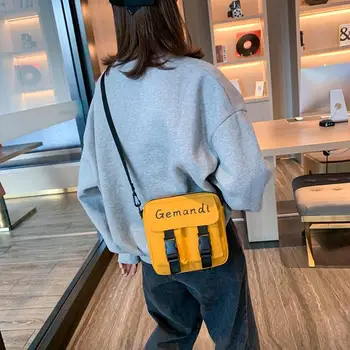 

Canvas Crossbody Handbag Soft Surface Process Lined with Polyester Women Fashion Letters Casual Shoulder Messenger Bags
