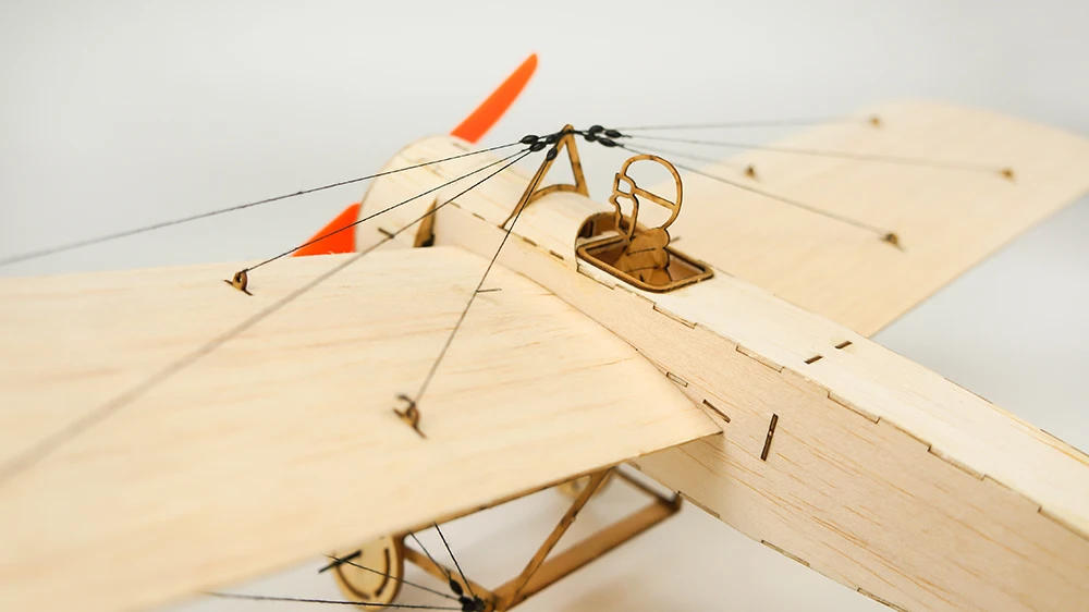 K8 Fokker E.III Eindecker WW1 бойнер 420 мм Micro RC BalsaWood лазерная резка строительный комплект