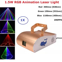 1550 МВт RGB лазерный проектор Профессиональный Stgae светильник ing Effect DMX 512 контроллер Сканер Dj оборудование вечерние светильник музыкальный лазер