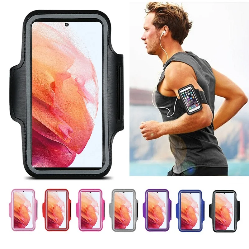 Спорт держатель для телефона на руку чехол бега сумка Samsung Galaxy S21 S20 FE Ultra S10 Plus A72 A52
