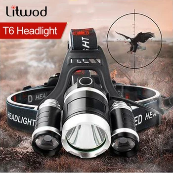 MEGA SALE ❤️ Headlamp 90 degree high Led lighting Head Lamp 4 mode XML T6/R5 LED Headlamp Headlight Camping Fishing headlight Torch Lanterna - discount item 40% OFF Lights & Lighting