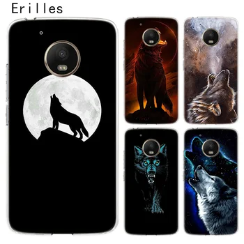 

Erilles Case For Moto G4 G5 G5S Plus G6 G7 Power Shell Silicone For Motorola E4 E5 Plus E6 Play Cover Best Wolf Drawing Coque