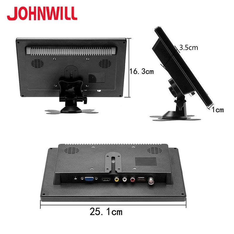 10.1 inch Capacitive Touch Screen IPS Monitor 1920x1200 LCD HD Gaming Display for PC PS3 PS4 Xbox H