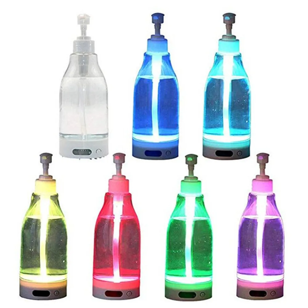 

Night Light Portable Soap Bottle Brite Dispenser Hand Sanitizer Motion-Activated LED 7 Soothing Color For Kitchen Bathroom