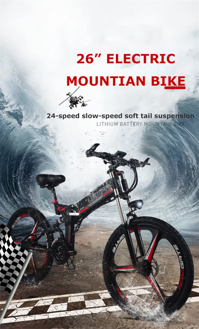 Best "mountain 26 Bike 48v400w Electric Motor Of High Speed Downhill Bike Gps Double Tail Suspension Electric Ebike 0 Best "mountain 26 Bike 48v400w Electric Motor Of High Speed Downhill Bike Gps Double Tail Suspension Electric Ebike 0
