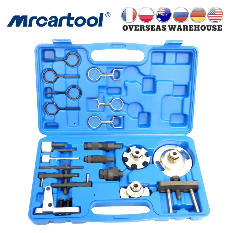 

MR CARTOOL Diesel Engine Timing Tool & HP Pump Locking Set Kit For AUDI VAG VW 2.7 3.0TDi V6 4.0 4.2Tdi V8 CRD Car Repair Tools