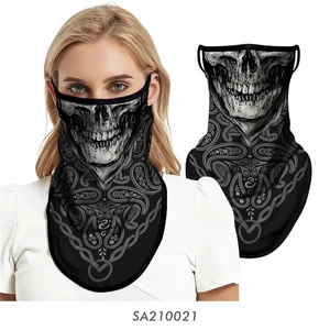Image 4 - 2020 Skull Bandana Scarf Hanging Ear Cover Masks Breathable Windproof Multifunctional Outdoor Cycling Sports Face Mask