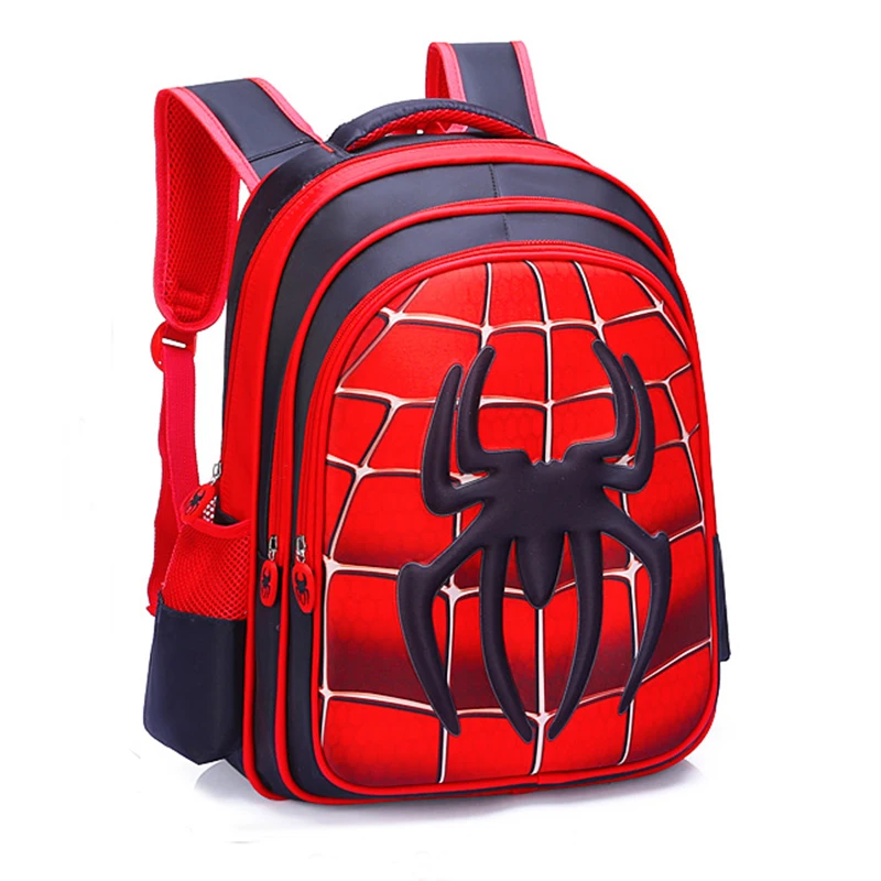 Mochila escolar de Spider-Captain para niño, mochila escolar impermeable de moda para niño y niña
