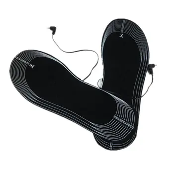 

1 Pair USB Electric Heated Insoles For Shoes Boots Keep Feet Warm Solid Women Men Unisex Winter Heating Warming Insoles