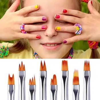 

4pcs/set Nail Painting Brushes Drawing Lines Pen 3d Tools Uv Diy Manicure Flowers Tools Nail Gel Design Art Pen Tips Q1N6