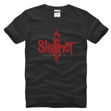 Модная крутая новая футболка с принтом Slipknot, Мужская футболка в стиле панк-рок, новая хлопковая футболка с коротким рукавом, мужские топы, футболки, sbz5094