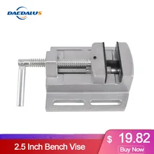 Миниатюрные скамьи тиски из алюминиевого сплава 2,5 дюймов, настольные тиски, ручные плоские тиски для фрезерования, сверлильного пресса, деревообрабатывающие электроинструменты