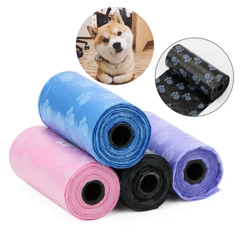 

NICEYARD Outdoor Pet Waste Clean Poop Bags Degradable 2 Rolls 30 Pcs Printing Cat Dog Poop Bags Home Clean Refill Garbage Bag