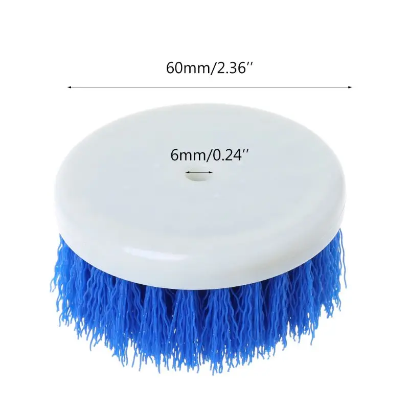 60mm Drill Powered Scrub Drill Brush Head For Cleaning Ceramic Shower Tub Carpet images - 6