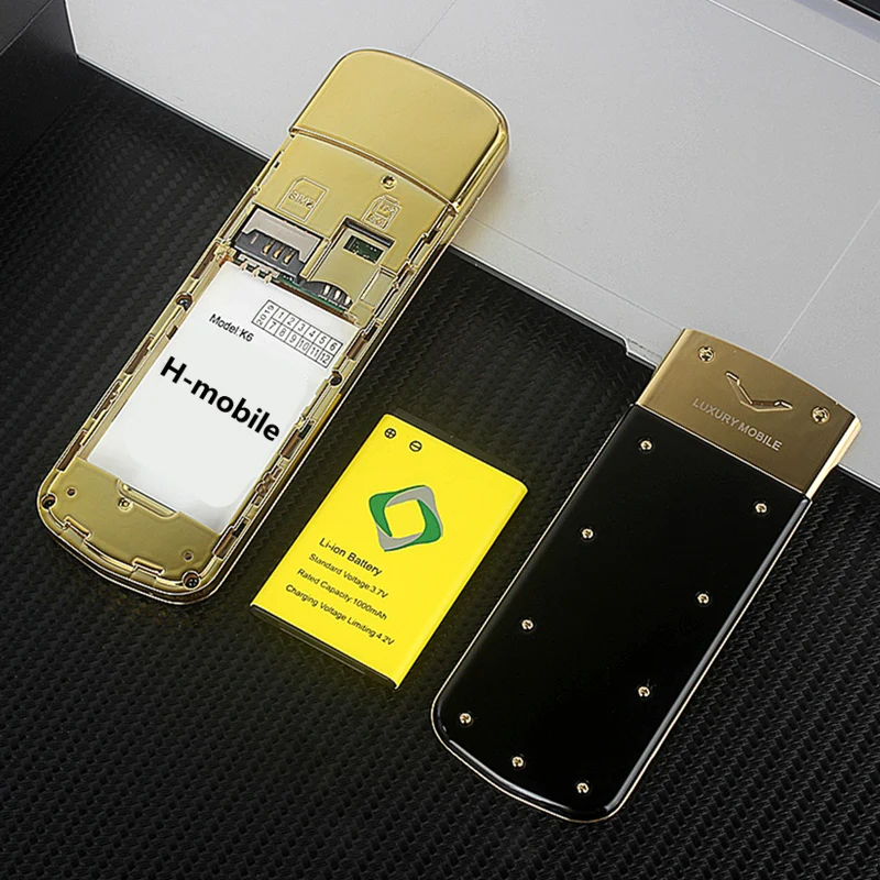 Сотовый телефон senior K6 две sim карты GSM FM радио MP3 мобильный на русском
