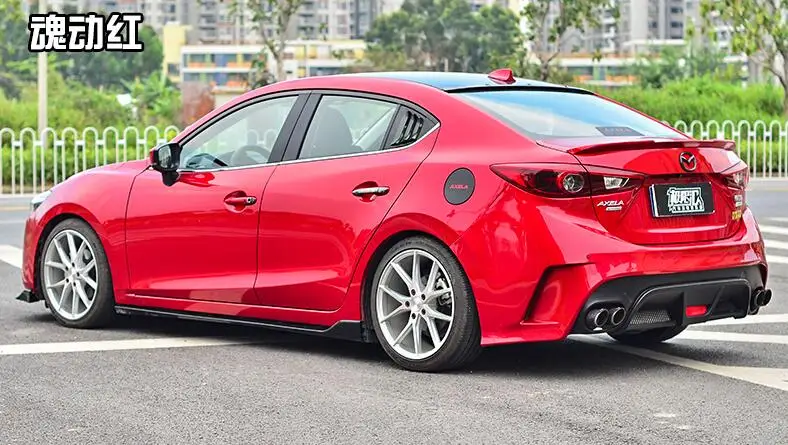 

High quality ABS paint Car Rear Trunk Lip Spoiler Wing Fits For MAZDA 3 M3 Axela 2014 2015 2016 2017 2018 2019
