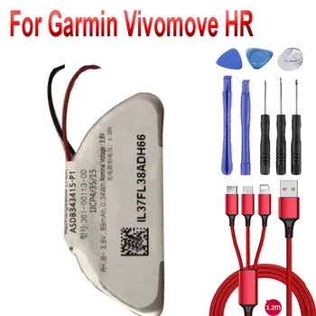 361-00113-00 89mah 100% new battery for Garmin vivomove HR batteries+USB cable+toolkit