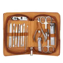 Для наращивания ногтей комплект 14 шт./компл. Нержавеющая сталь маникюра и педикюра, фрезер машинки для стрижки ногтей, набор для ногтей Уход за лошадьми набор инструментов акриловый Фрезер для ногтей cо шлифовальными комплект