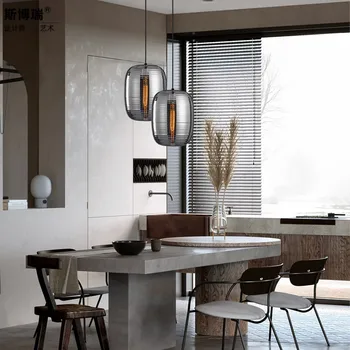 

Modern A Living Room Small A Chandelier Originality Glass Restaurant Bedside Bedroom Study Designer Single Head A Chandelier