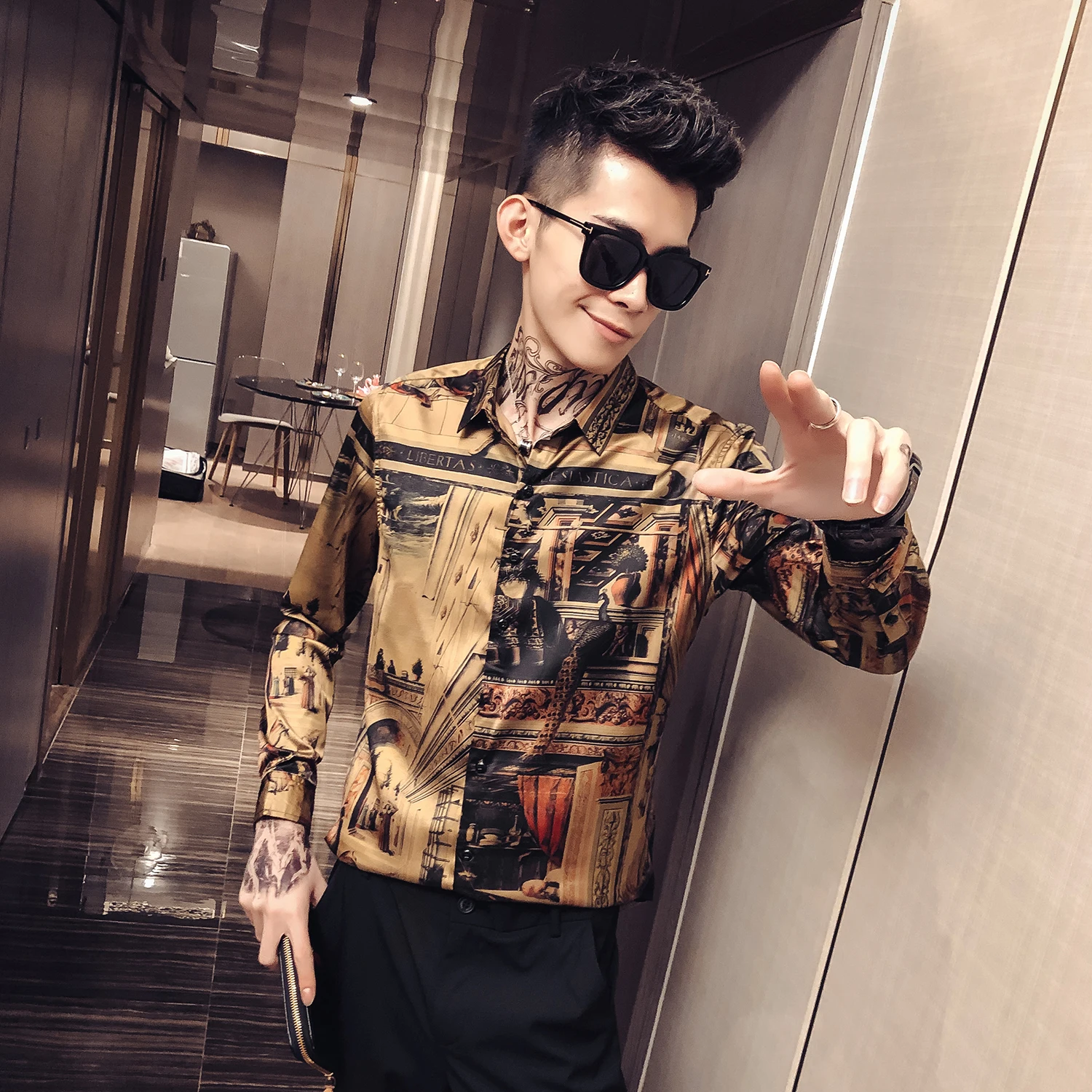 Новая мода горячая Распродажа бренд 2019 Осенняя мужская повседневная