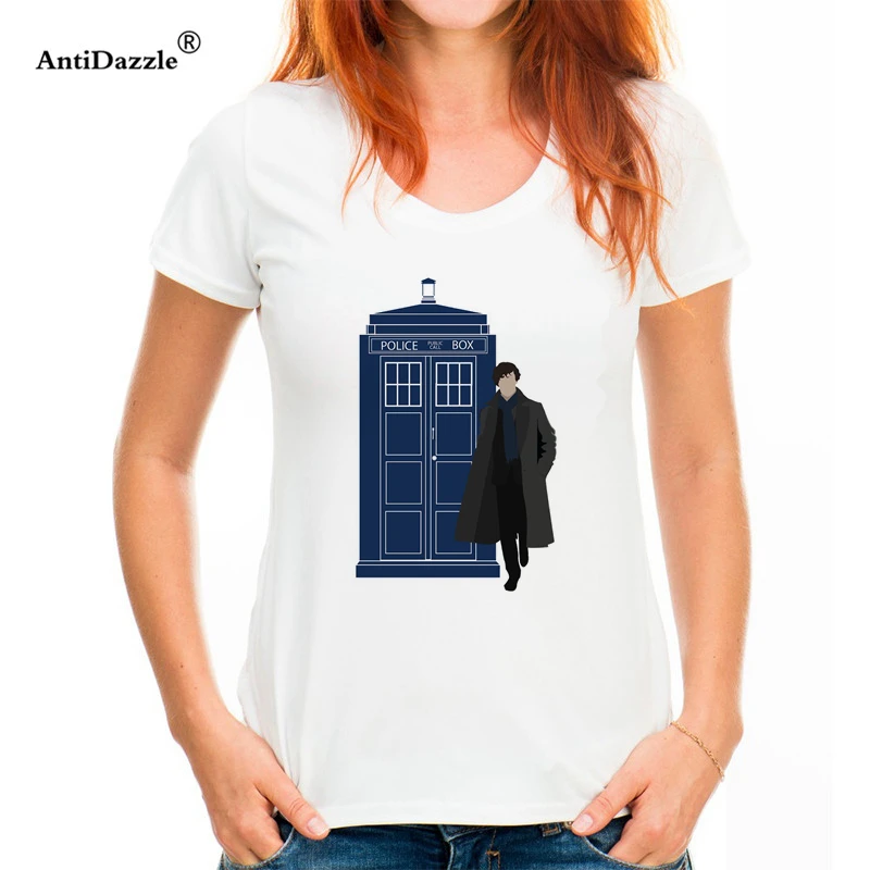 Летняя одежда, женская футболка DR Who с коротким рукавом и О-образным вырезом, Индивидуальные Женские топы Doctor who, забавные базовые футболки
