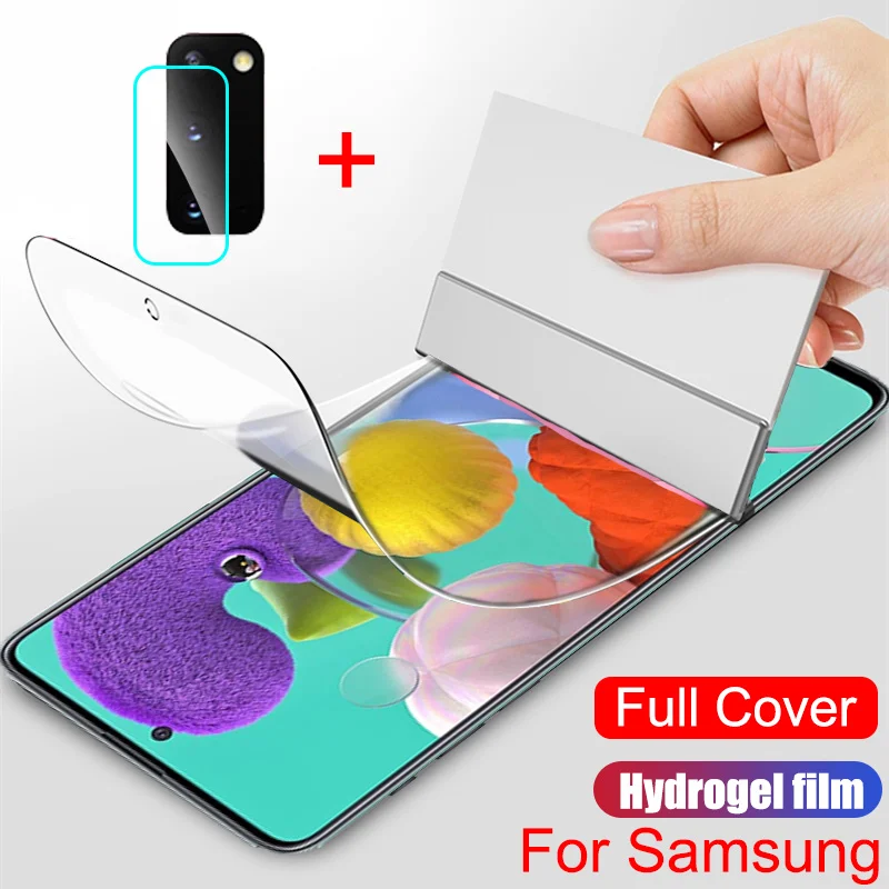 Гидрогелевая пленка с полным покрытием для Samsung Galaxy A50 A70 A51 A71 A10 A20 A7 A8 2018 A40 A20e M10