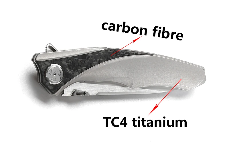 LiBinGEDC, складной нож Raptor Flipper, титановая ручка S90V, лезвие, для улицы, тактические, для кемпинга, ножи для выживания, инструменты для повседневного использования