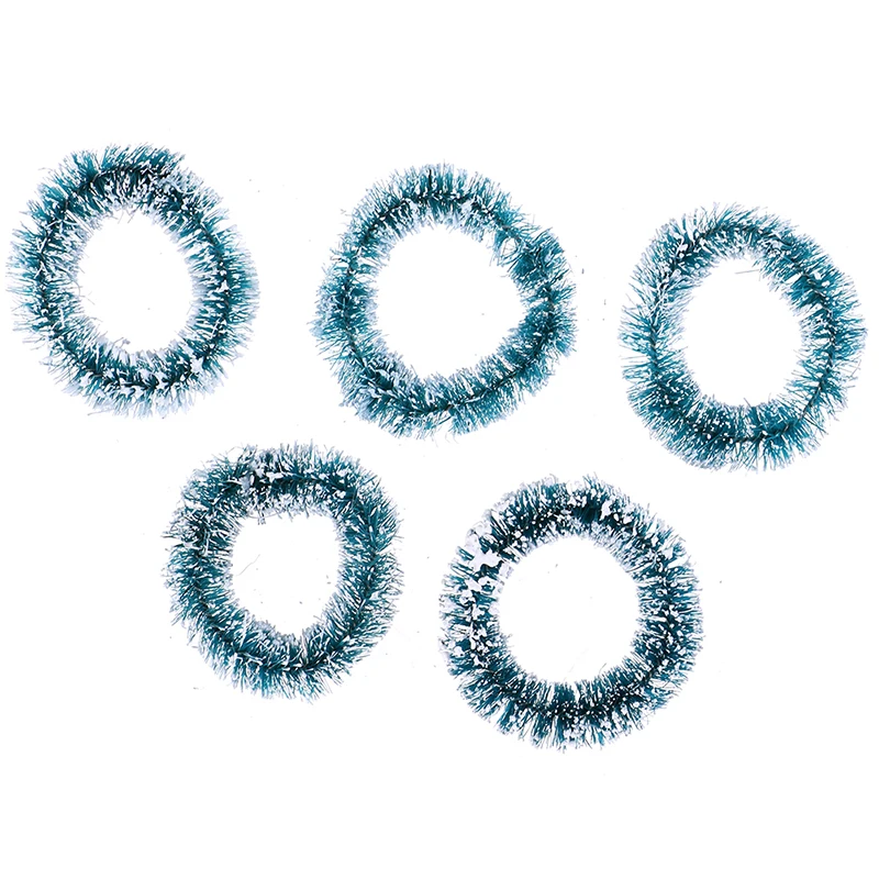 5 шт./лот 1:12 Масштаб Кукольный домик Миниатюрный Рождественский венок гирлянда Рождественские украшения куклы аксессуары