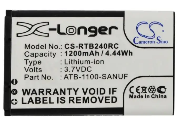 Cameron sino 1200 мА/ч, батарея для LETV RC60Tp6 S40 S50 SRC легкая спецобувь X50 X60 для РТИ Pro Pro24.i Pro24.r v2 Pro24.z 41-500012-13