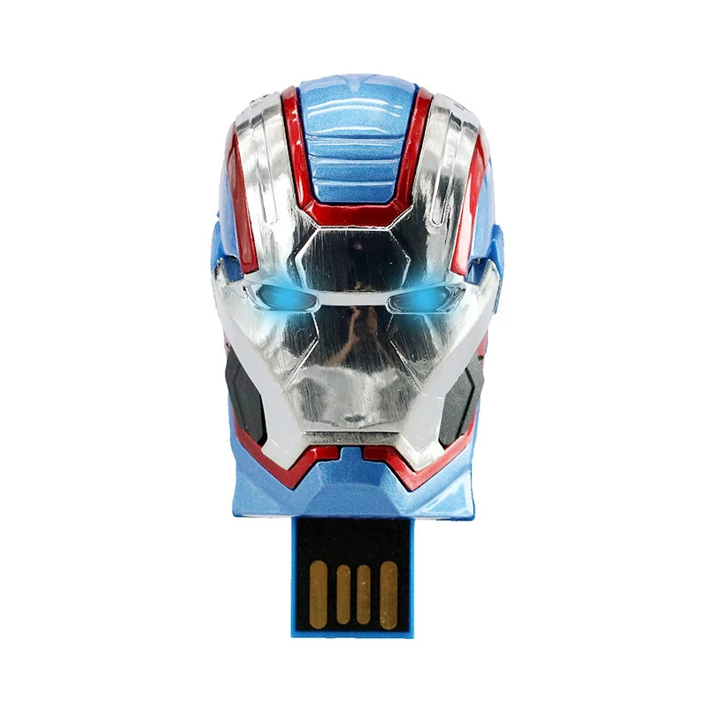 Большая емкость USB Железный человек pendrive 4 ГБ 8 16 пластиковая ручка привода 32 Гб 64